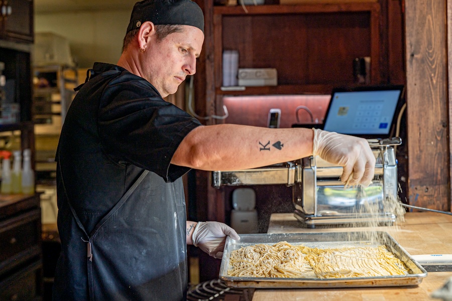 chef at cafe gabbiano