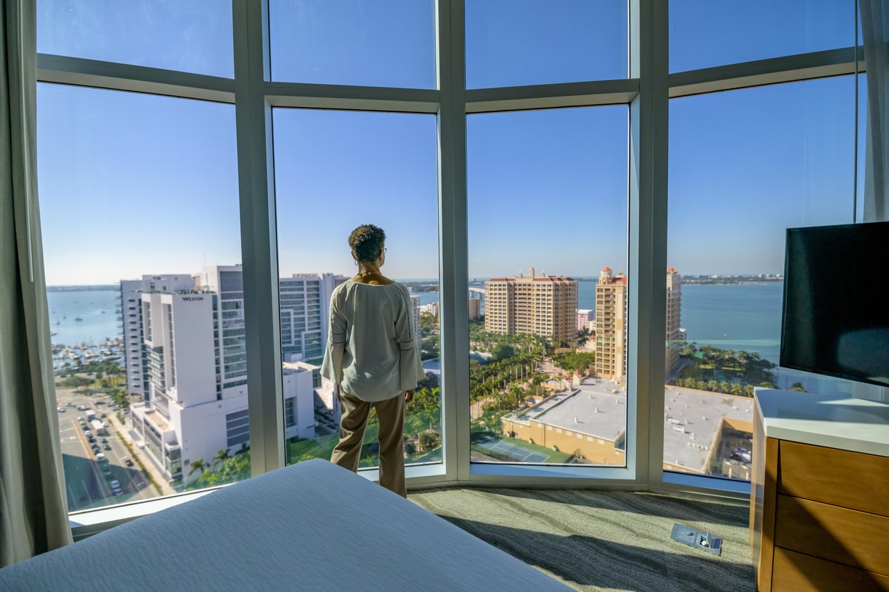 water views from embassy suites downtown sarasota