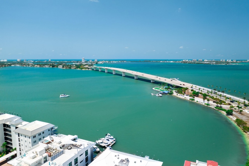 john ringling causeway aerial