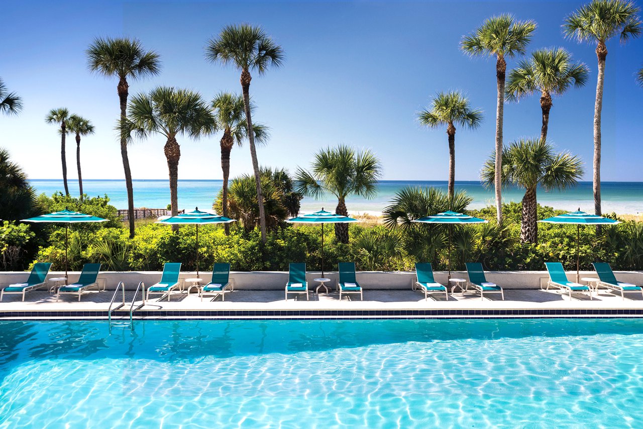 pool view of gulf at the resort at longboat key club