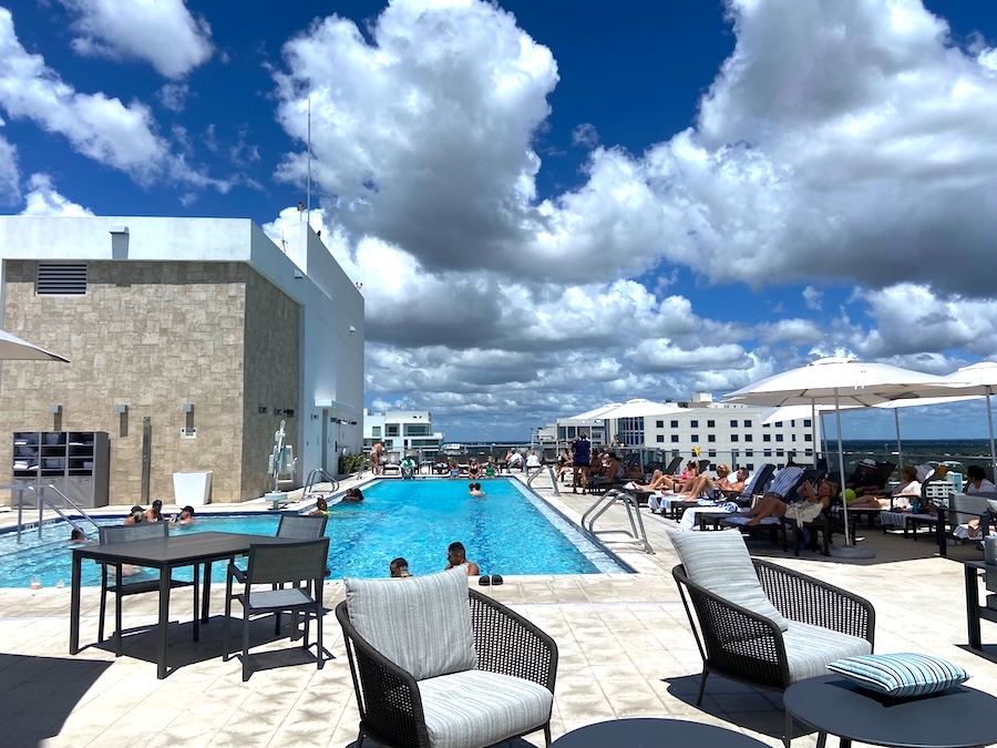 the rooftop bool at the westin sarasota in florida
