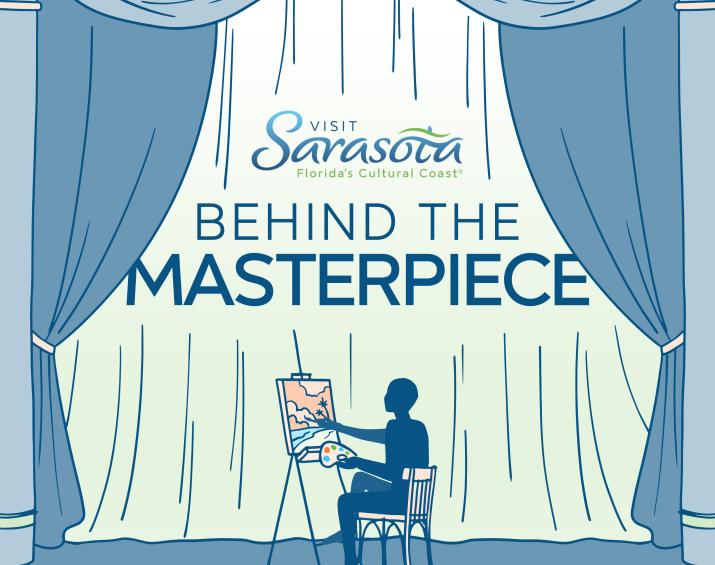 In illustration of a person painting on a stage