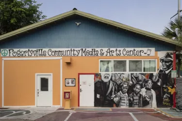 Fogartyville Entrance - Located on the West side of the WSLR building. Look for the Civil Rights Mural by BMike. Photo